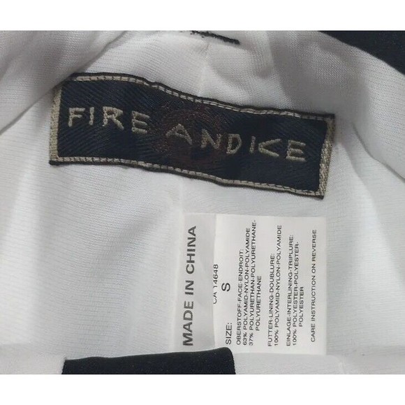 Fire and Ice Womens Sz Small Black Lined Ski Pants RN54198 Zip Pocket Nylon Snow - Picture 5 of 14